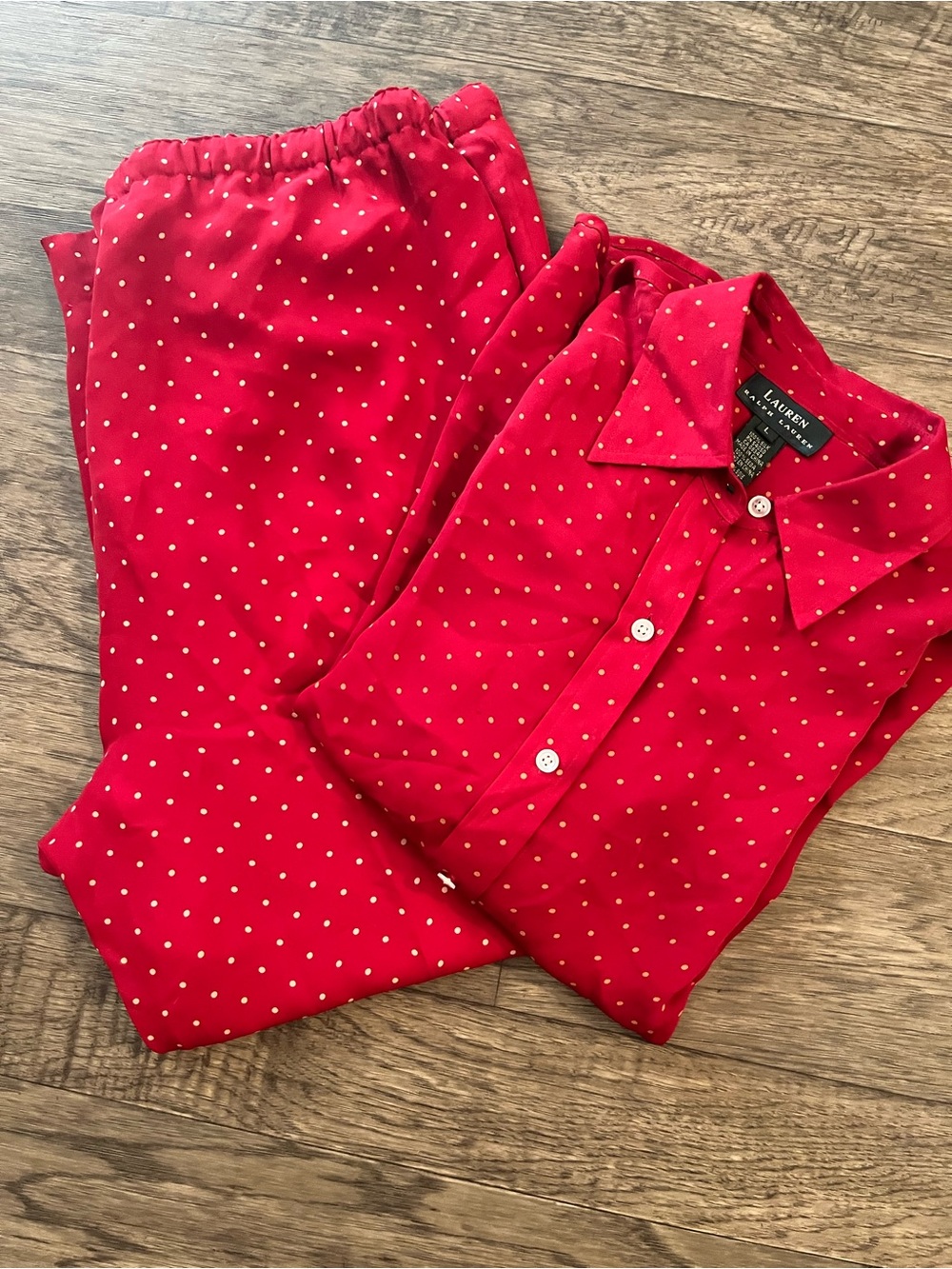 Vintage Ralph Lauren 100% Silk Pajamas